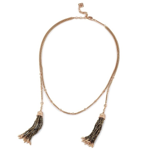 KENDRA SCOTT • Rose Gold Monique Lariat 5-way Necklace - Picture 1 of 5